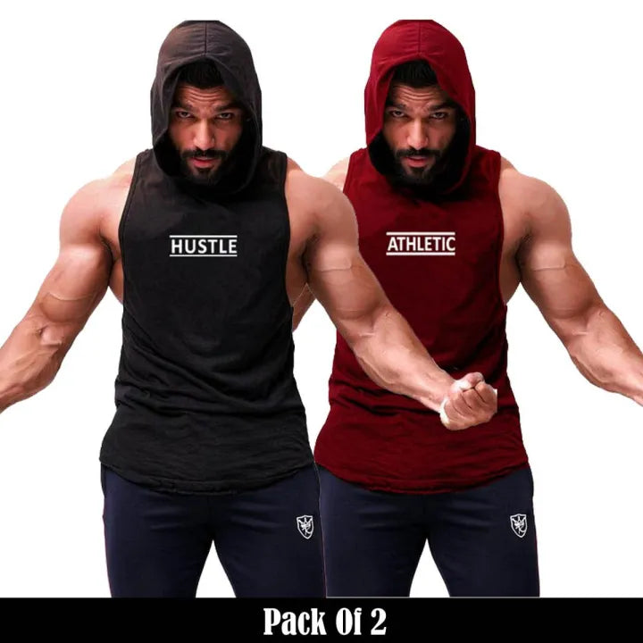Pack of 2 Sandos tanks for Men - Sleeveless Gym Sando for Men