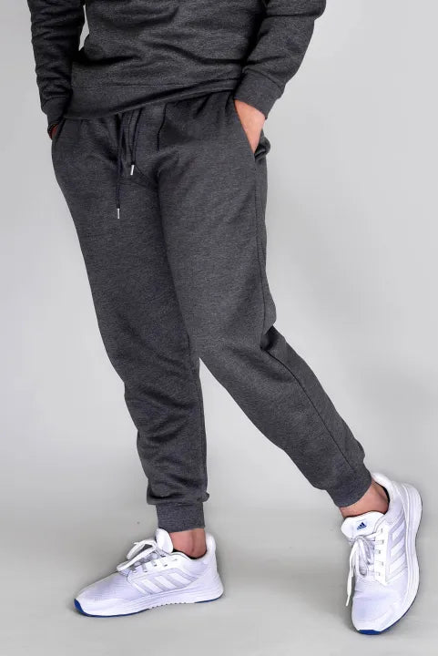 Charcoal winter fleece jogger pants