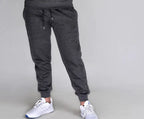 Charcoal winter fleece jogger pants