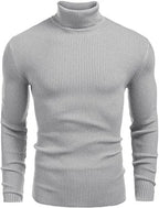 High-Neck Winter Pullover – Thick Warm Knit Wind Protection