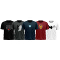Pack of 5 super hero MARVEL printed premium T-shirt